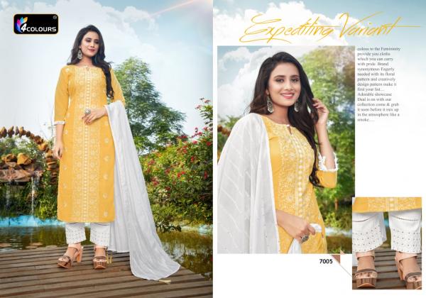 4 Colours Lakhnavi-Muslin-With-Embroidery-Readymade-Salwar